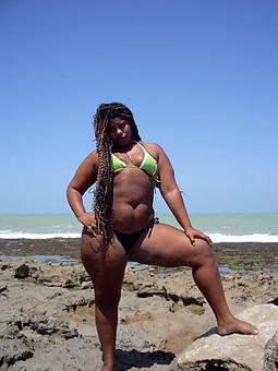 black women encircling bikini tease