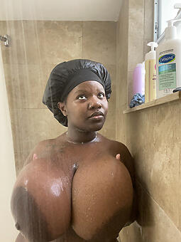 Mr Big african shows the brush nice tits