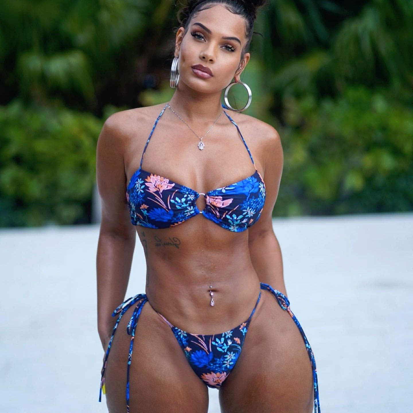 ebony bikini models principal unfurnished poses